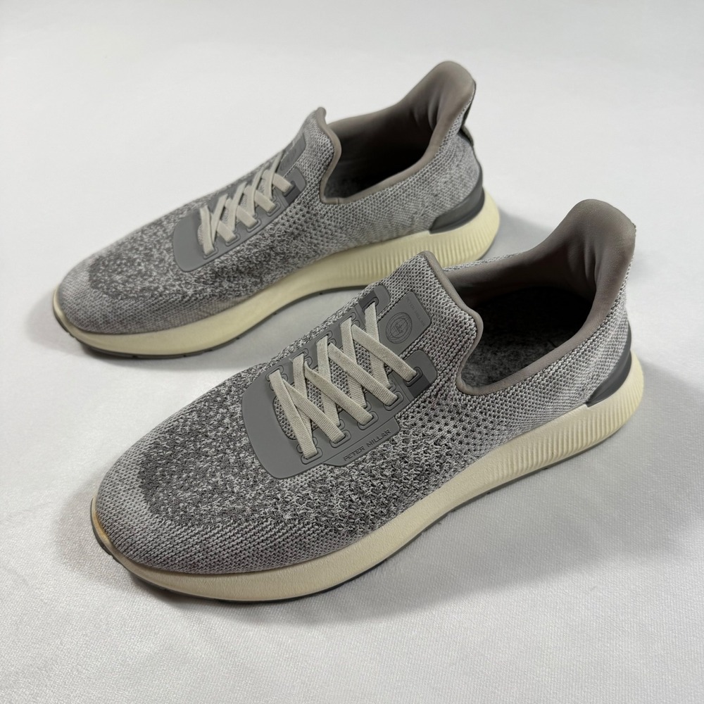 Peter Millar Apollo Hyperlight Knit‎ Sneakers Mens Gray Athletic Shoes US Size 9